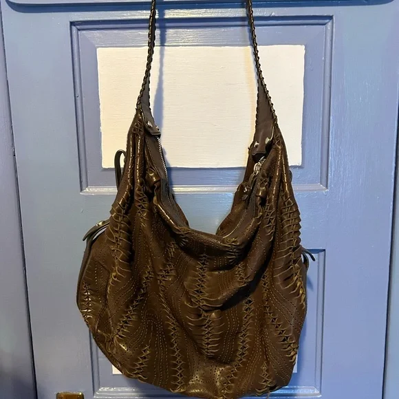 Theory dark brown leather bag - Picture 3 of 5